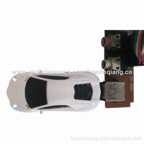 Car-shaped USB Flash Drive, 128MB to 64GB Capacity, 5-year Warranty